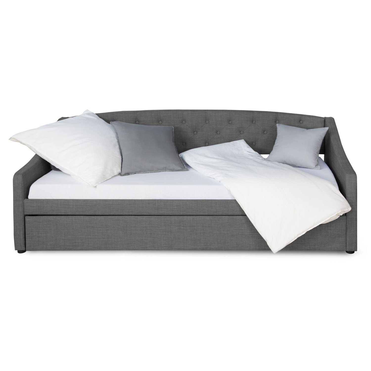 Homestyle4u Polsterbett 90x200 Schlaffunktion Einzelbett Tagesbett günstig online kaufen