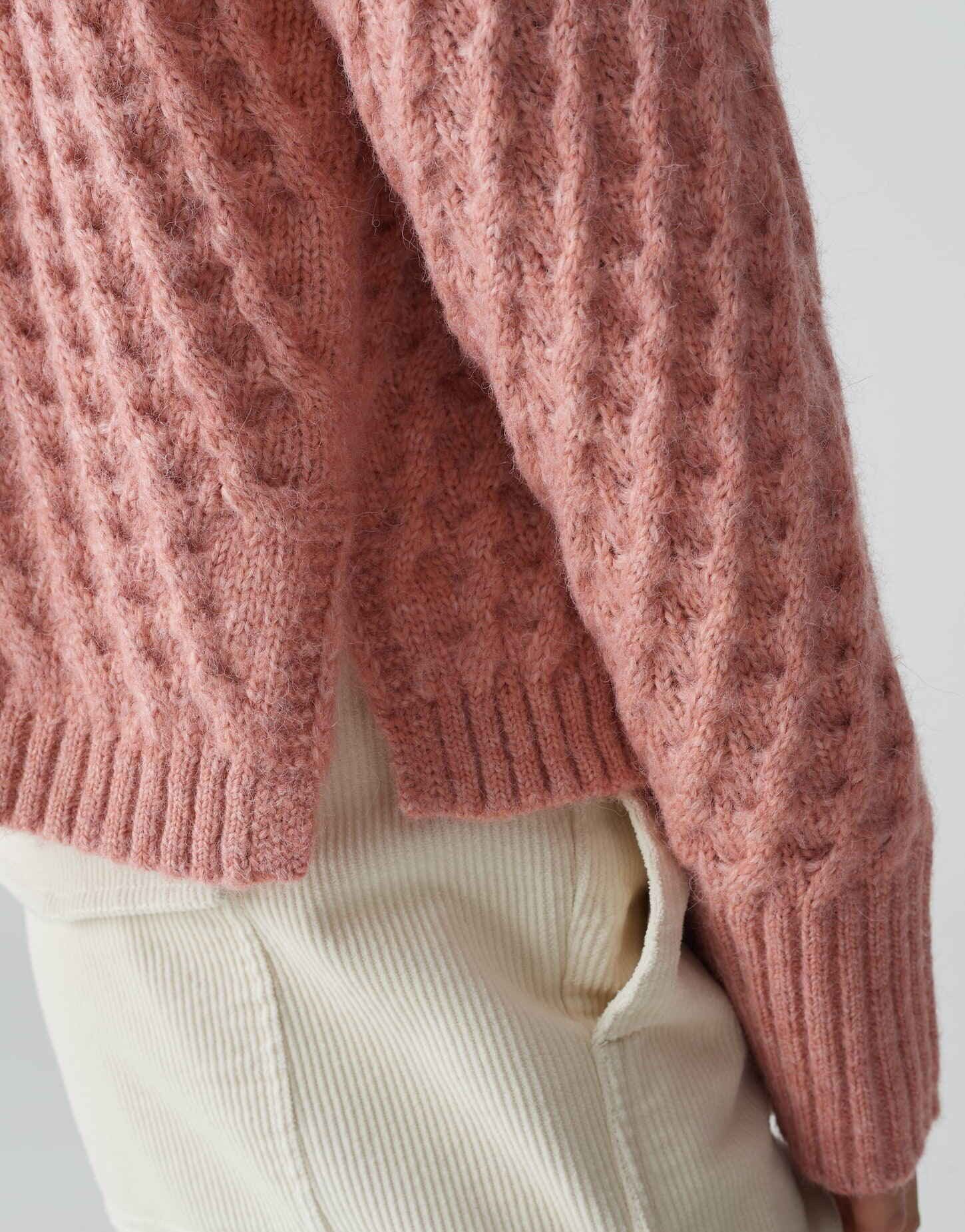 OPUS Strickpullover Grobstrickpullover PLINEA Regular mit Wolle