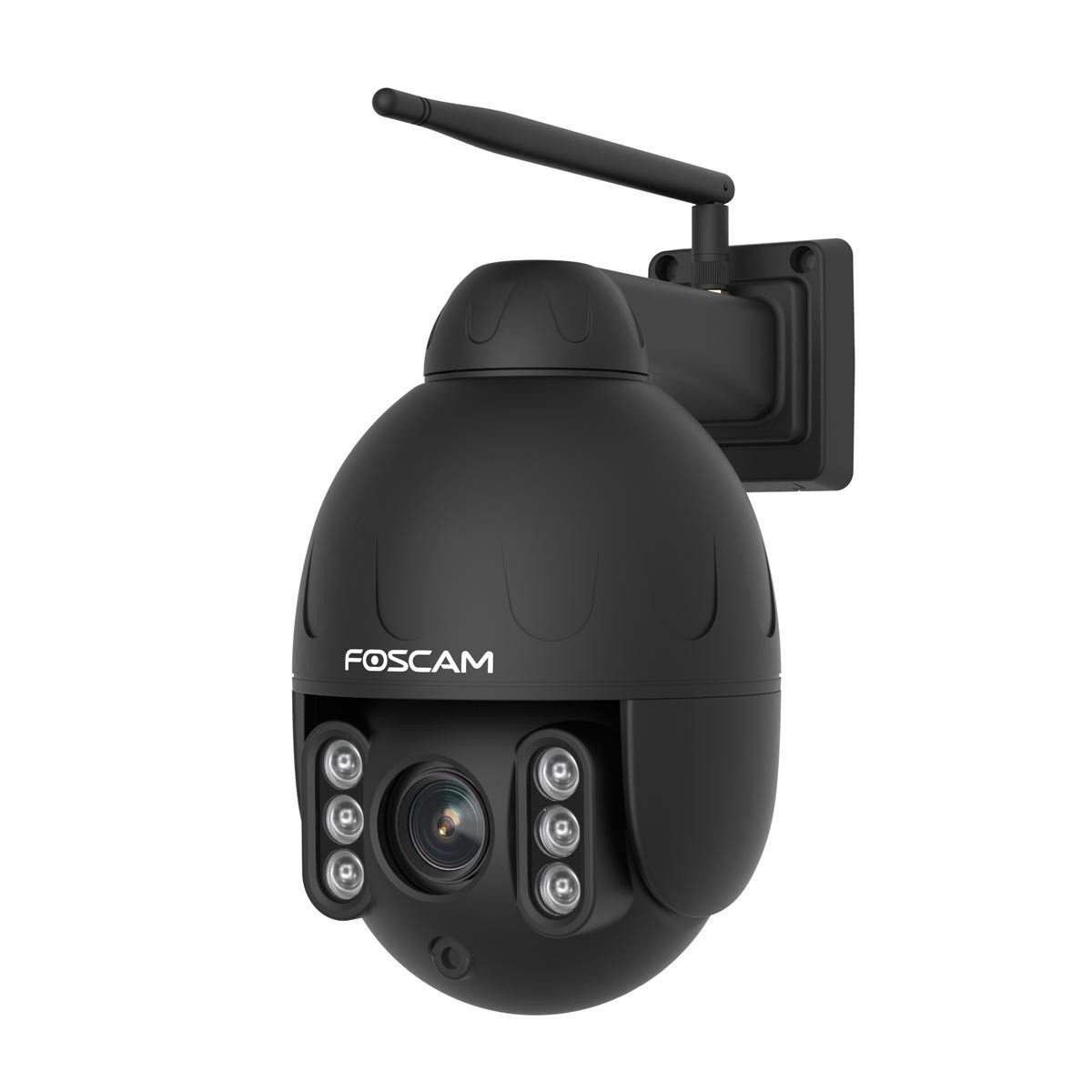 Foscam Überwachungskamera FOSCAM SD4 4 MP Dual-Band WLAN PTZ Dome (Außenbereich, Innenbereich, 4-fach optischer Zoom, Intelligente Erkennung & Push-Benachrichtigung, IP66 Wasserfest, Nachtsicht bis 50m)