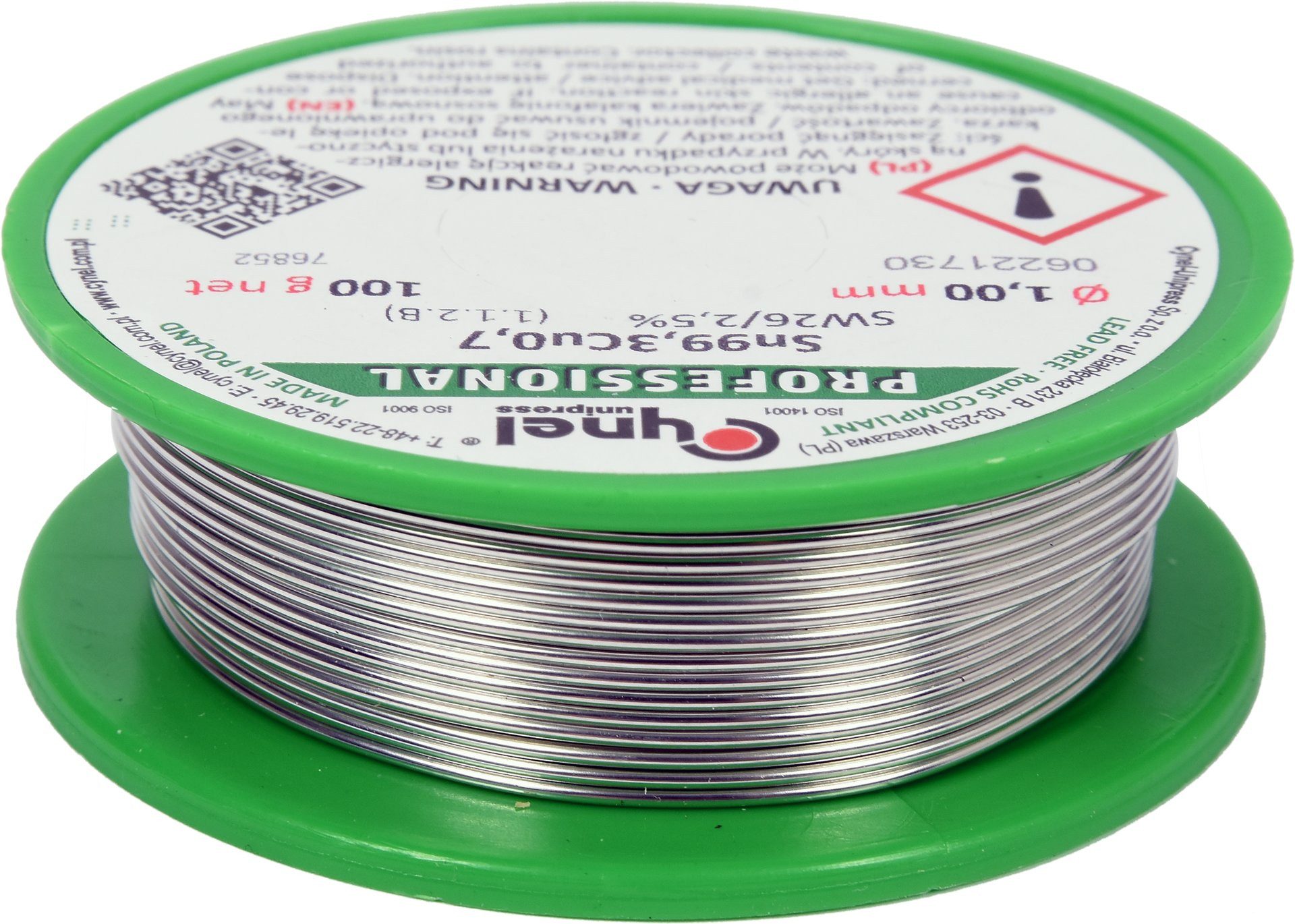 TRIZERATOP Lötkolben Bleifreies Lötzinn 1 mm, 100 g, Bleifreies Lötzinn 1 mm, 100 g