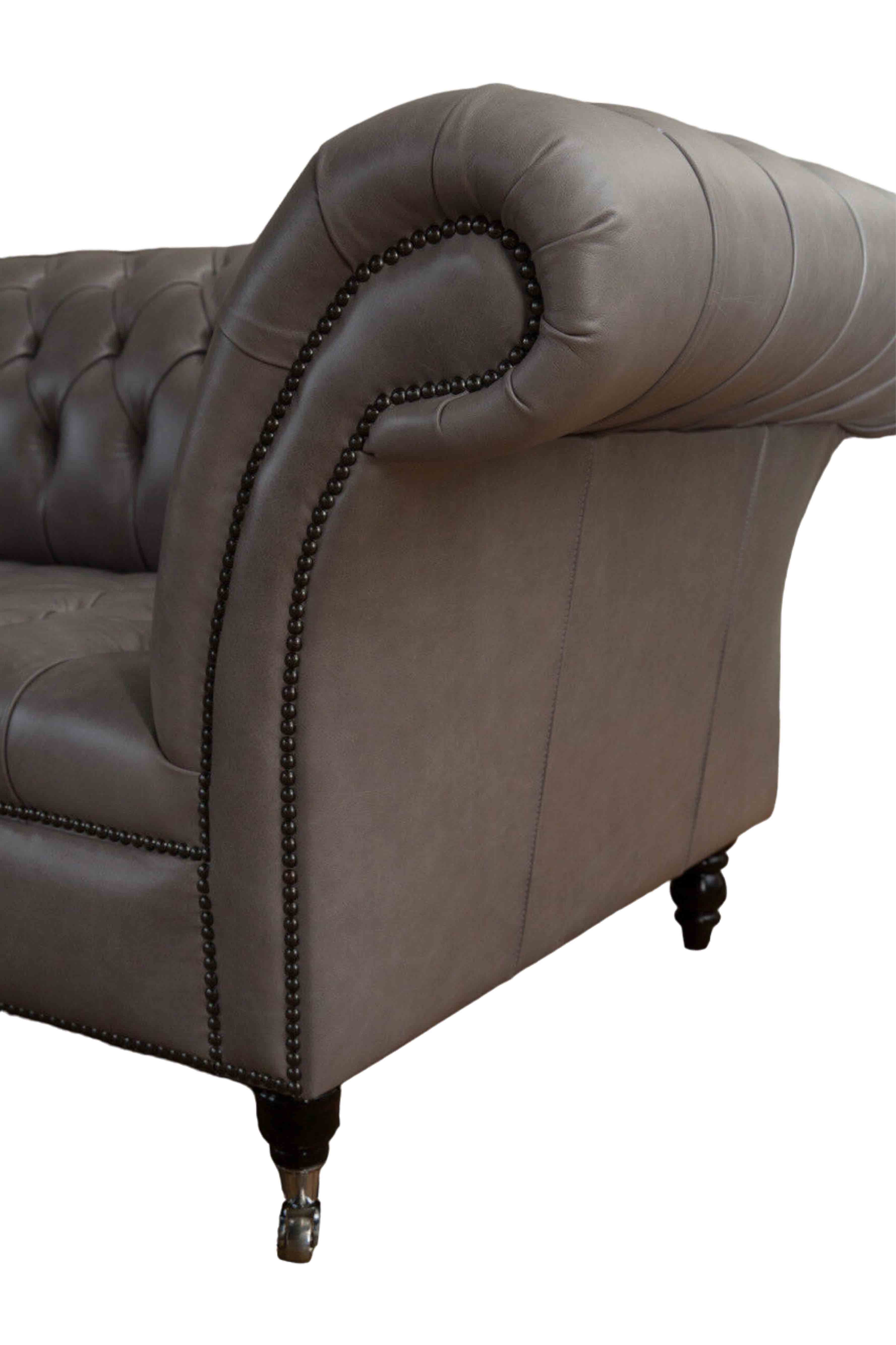 Design 3 Sofa Sitzer Chesterfield-Sofa, Klassisch Chesterfield Sofas Wohnzimmer JVmoebel