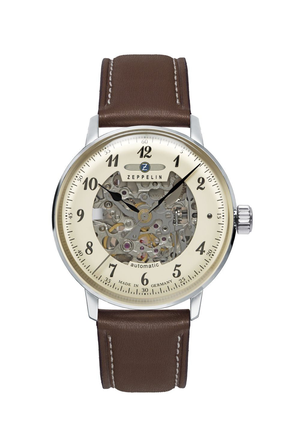 ZEPPELIN Automatikuhr Hindenburg 8068-5, Quarzuhr, Armbanduhr, Damenuhr, Herrenuhr, Made in Germany