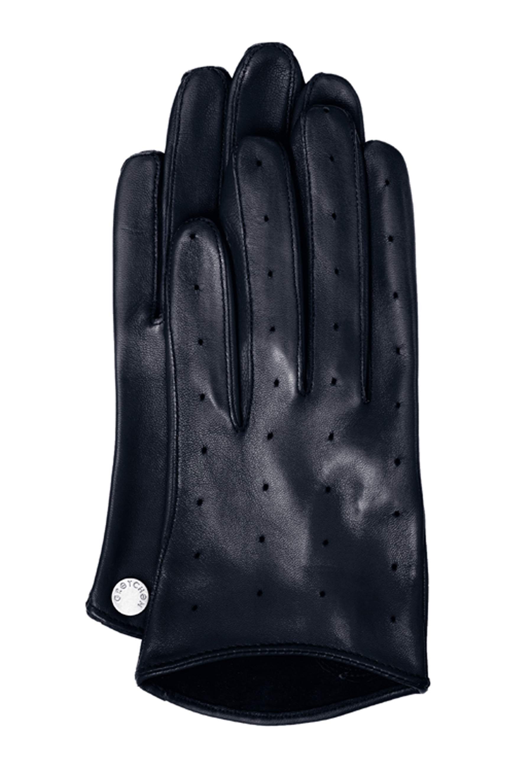 GRETCHEN Lederhandschuhe Summer Gloves mit praktischen Luftlöchern blau