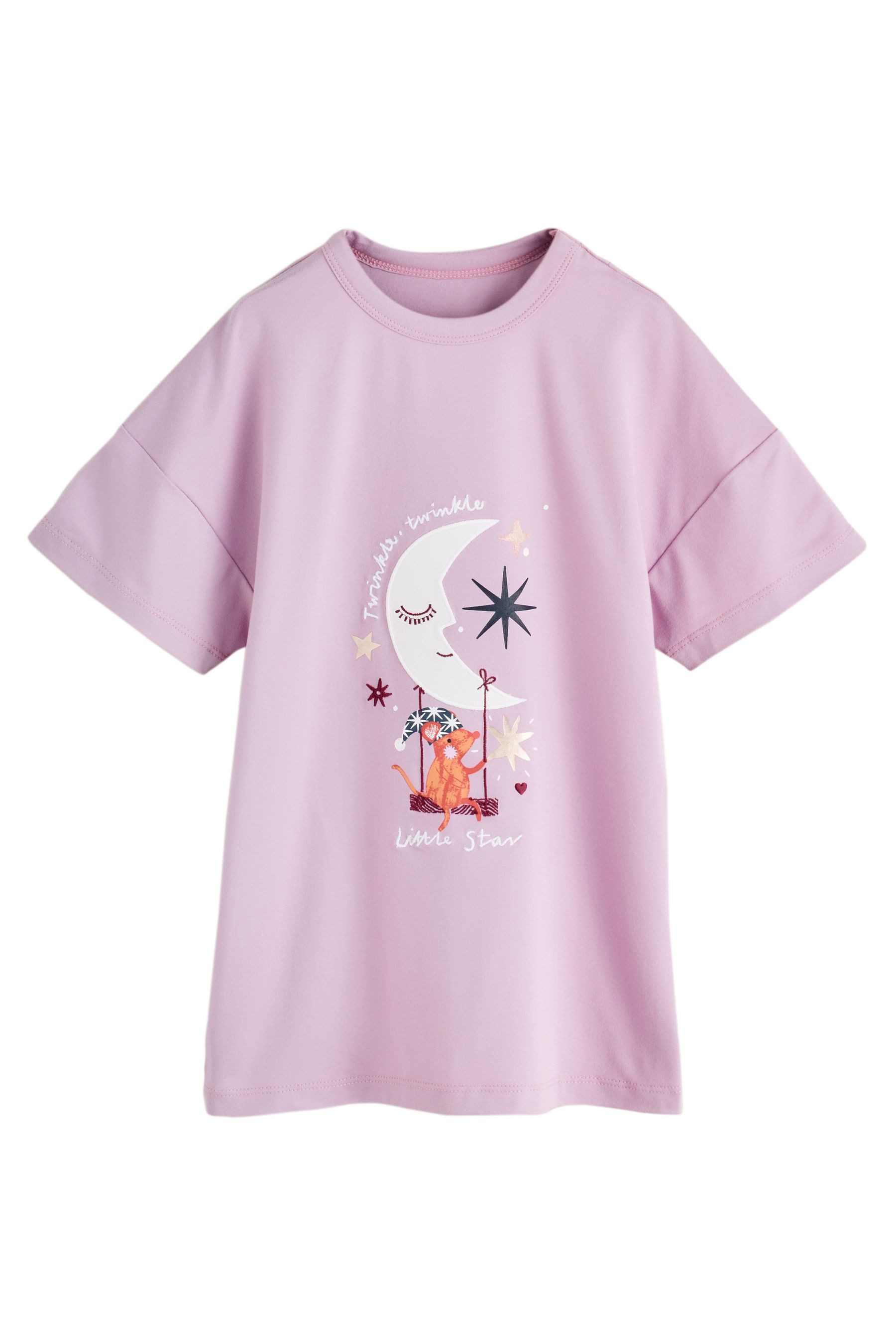 Next Nachthemd 2er-Pack Nachthemden mit Einhorn-Print (2-tlg)