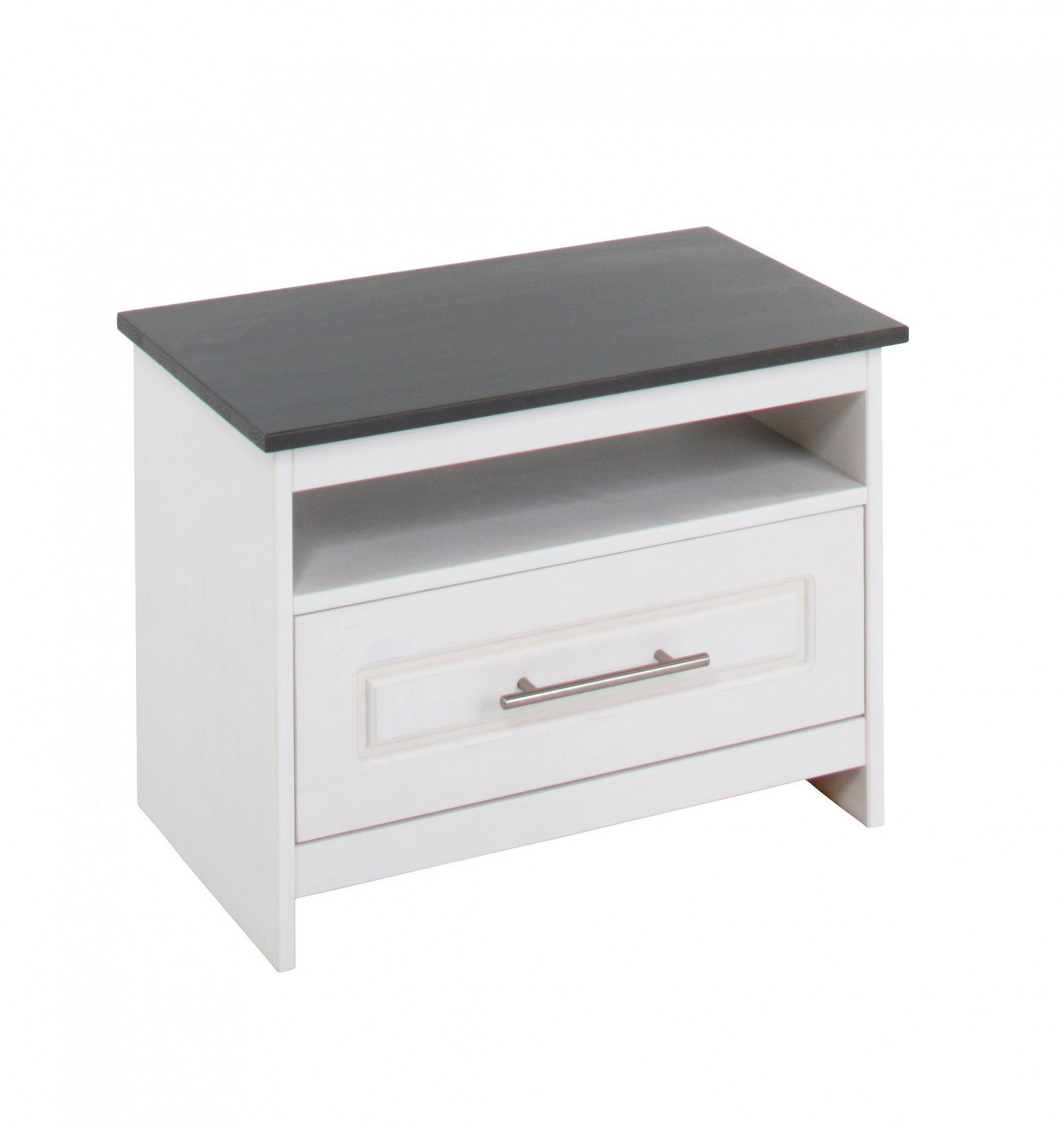 OTTO home Schuhbank Lukas, Sitzbank, Sitzkommode, aus massiver Kiefer, mit dekorativen Fräsungen