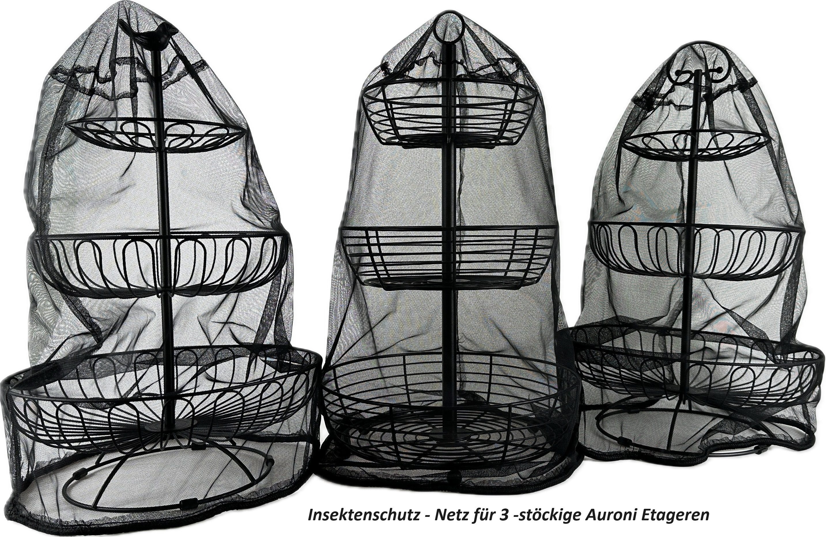 Auroni Etagere Auroni Insektenschutz - Netz für 3 .stöckige Auroni Etageren, nur für Auroni 3 -stöckige Etageren