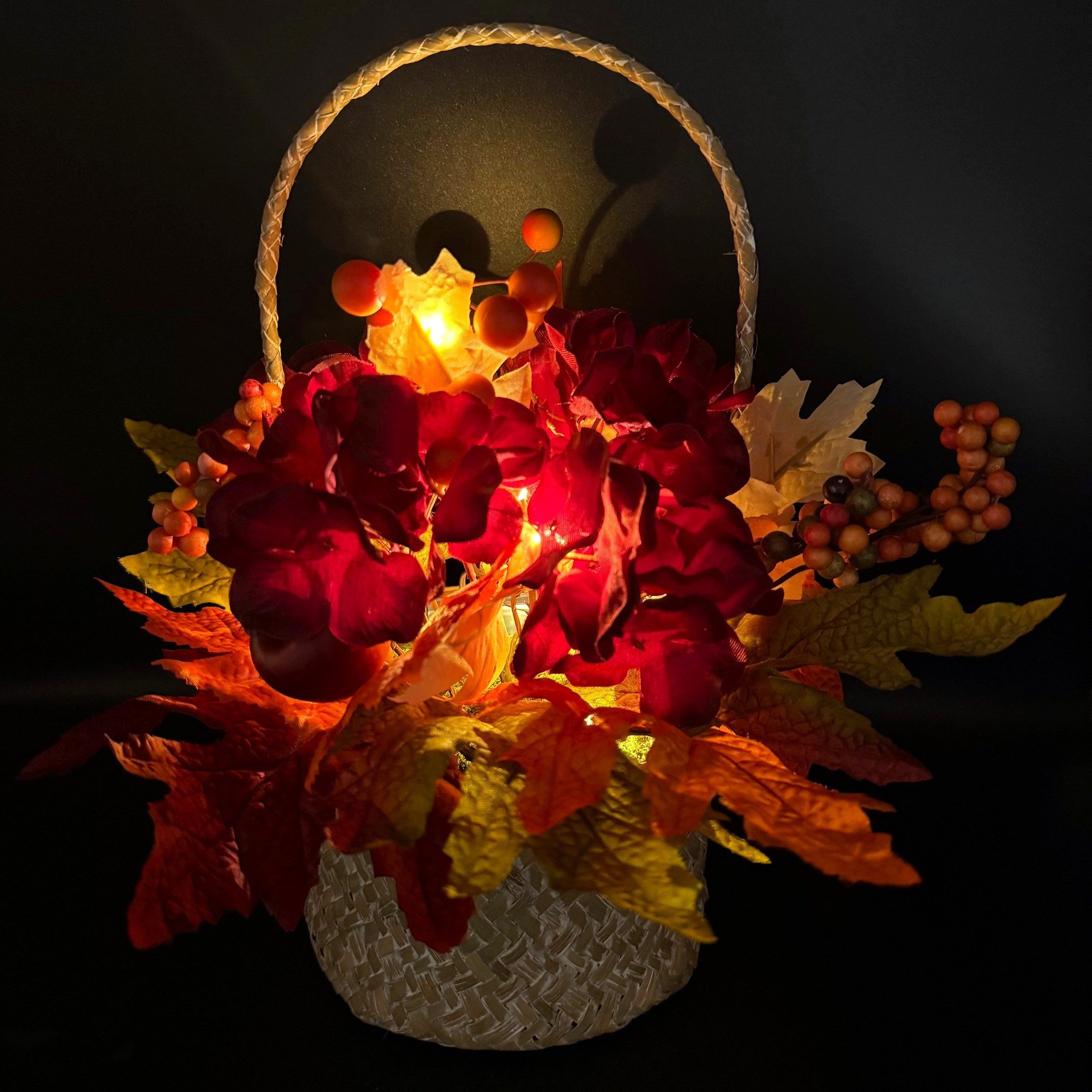 Kunstblumenstrauß - Deko Korb mit künstlichen günstig online kaufen