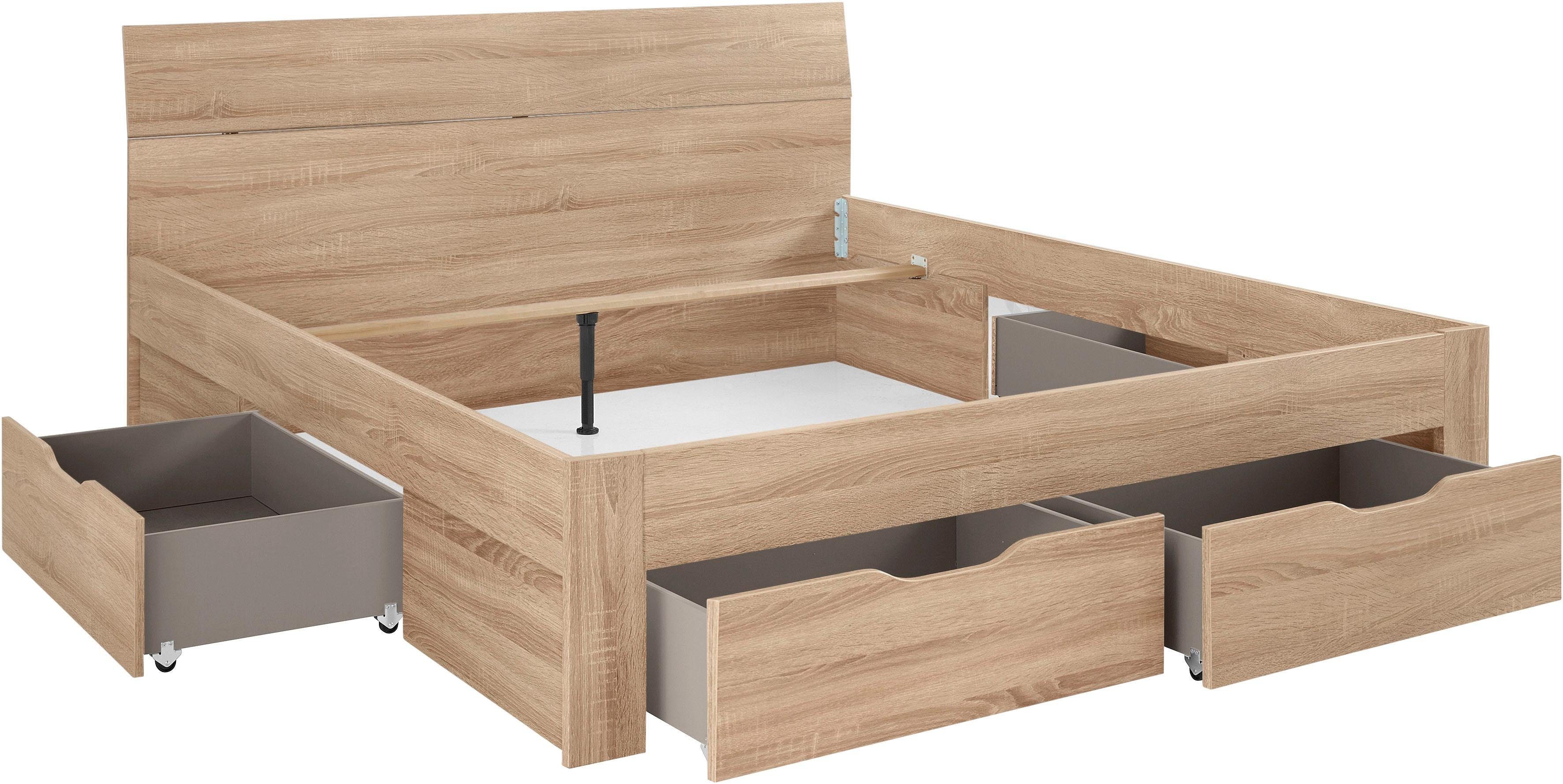 rauch Bett Einzelbett Doppelbett Stauraum FLEXX Breiten 90/140/180 cm, Einzelbett Doppelbett Stauraum FLEXX Breiten 90/140/180 cm – Bild 4 von 5