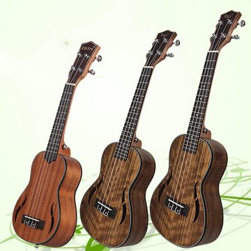 Rutaqian Ukulele 26 Zoll 4 Saiten Holz Ukulele Gitarre Musikalisches Akustikinstrument
