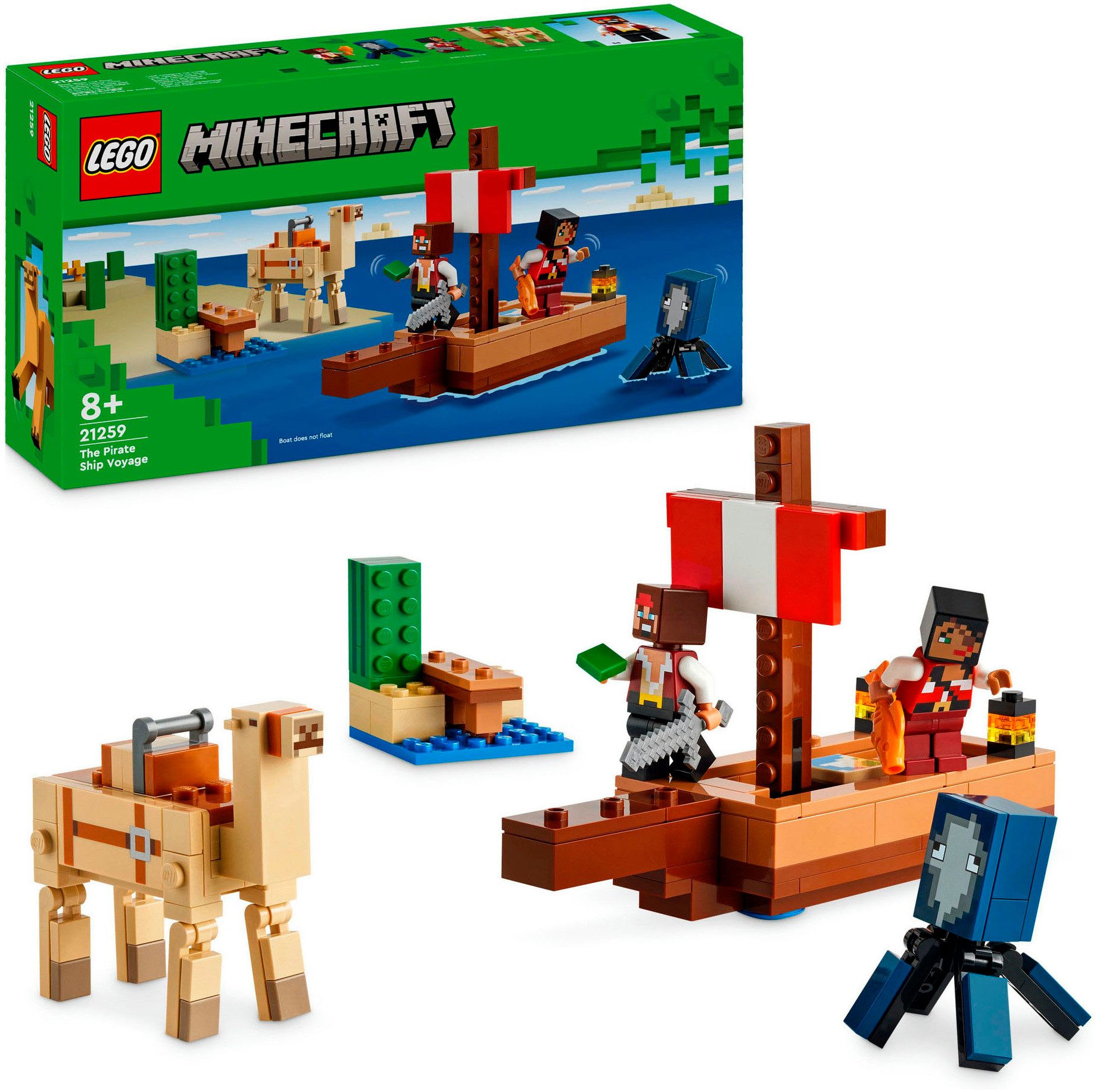 LEGO® Die Piratenschiffreise (21259), LEGO Minecraft Konstruktionsspielstei günstig online kaufen
