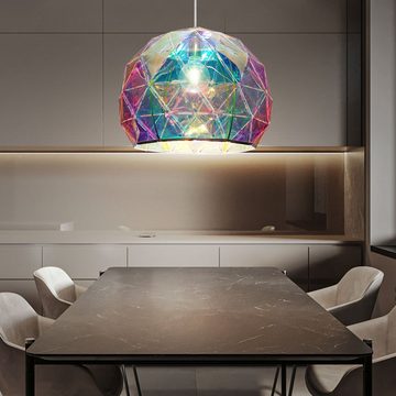 etc-shop Kugelleuchte, Leuchtmittel nicht inklusive, Design Hänge Decken Lampe multicolor Wohn Ess Zimmer Beleuchtung