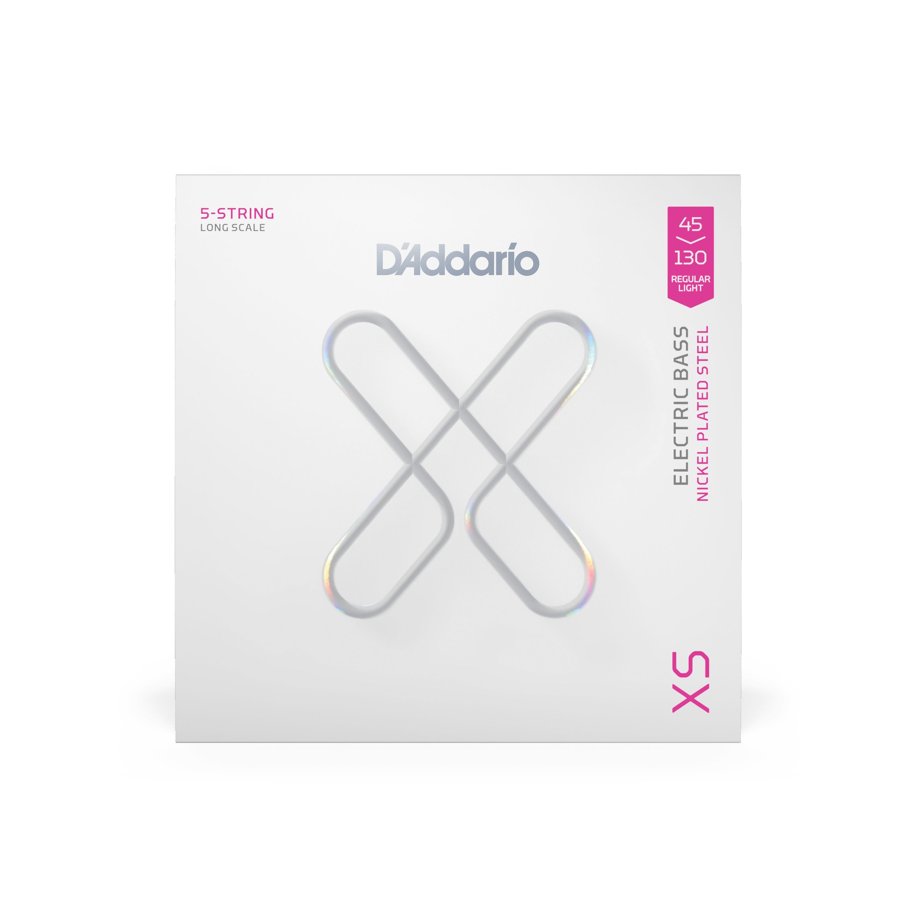 Daddario Saiten, XSB45130 5er Bass XS 45-130 - Bass Saiten