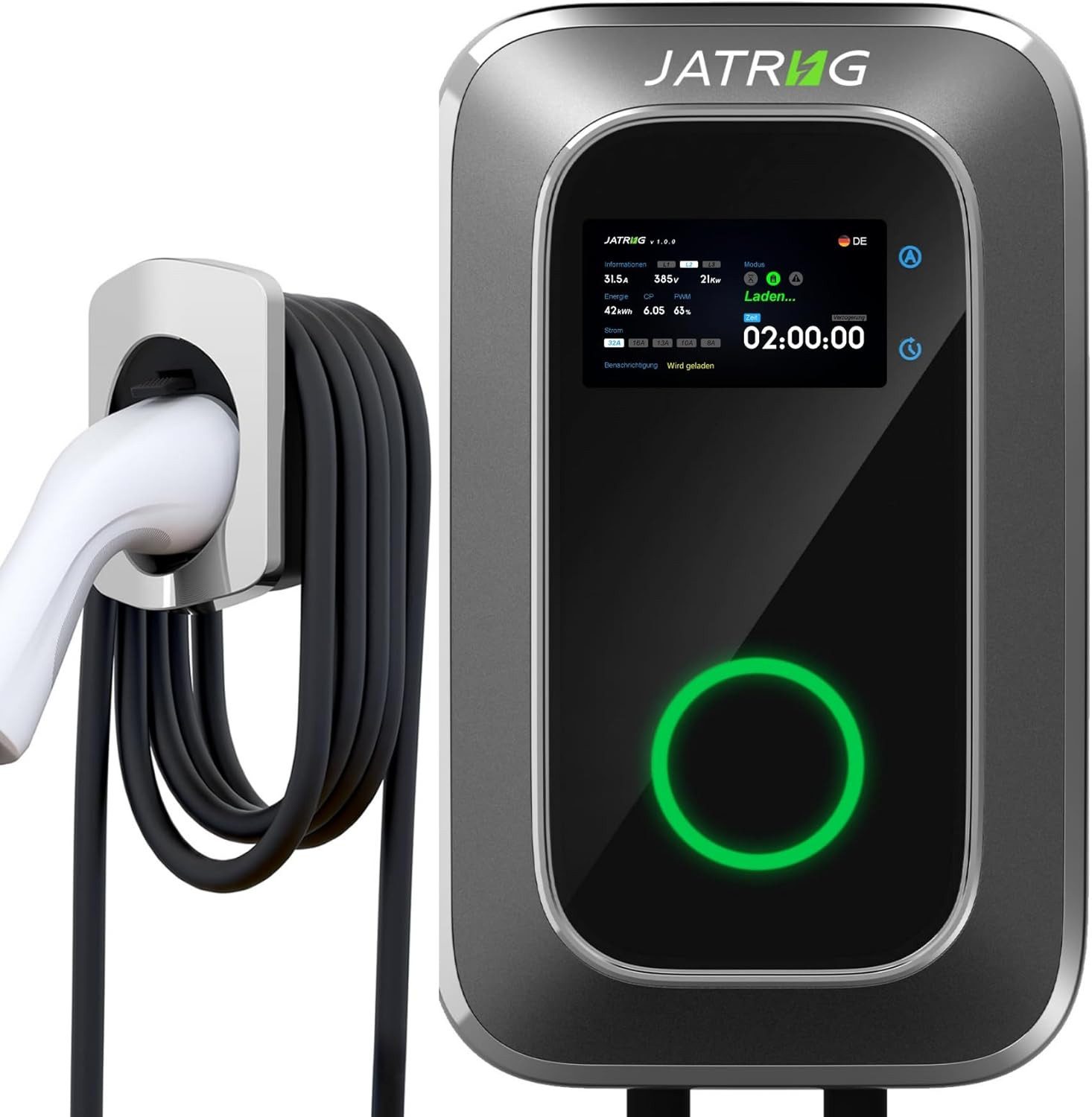 Elektroauto-Ladestation EV Ladegerät Typ 2 Ladeleistung Tragbares ladegerät EV-Autos Ladekabel