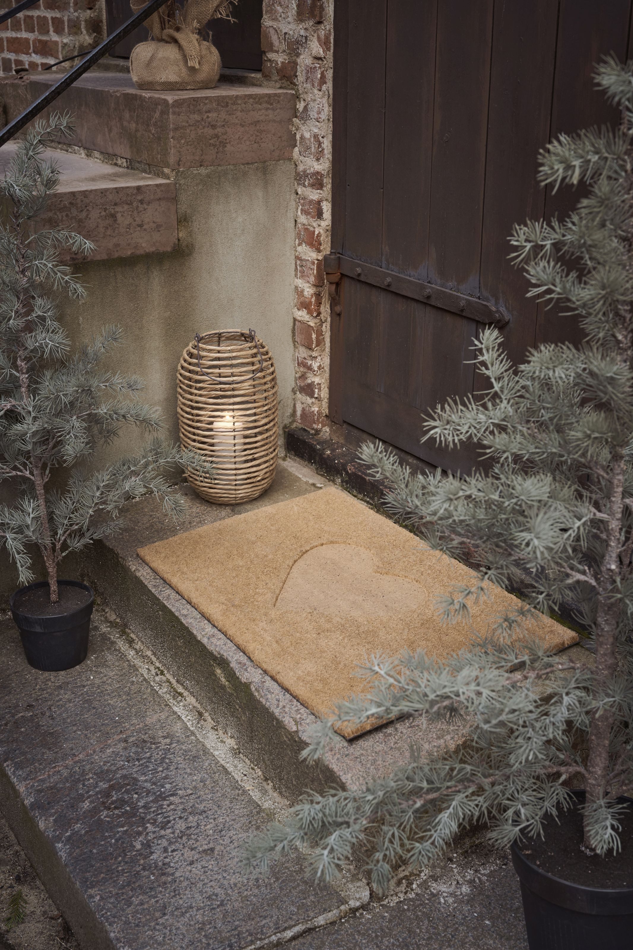 Ib Laursen Fußmatte Ib Laursen - Fußmatte Türmatte Fußabtreter Herz Natur K günstig online kaufen