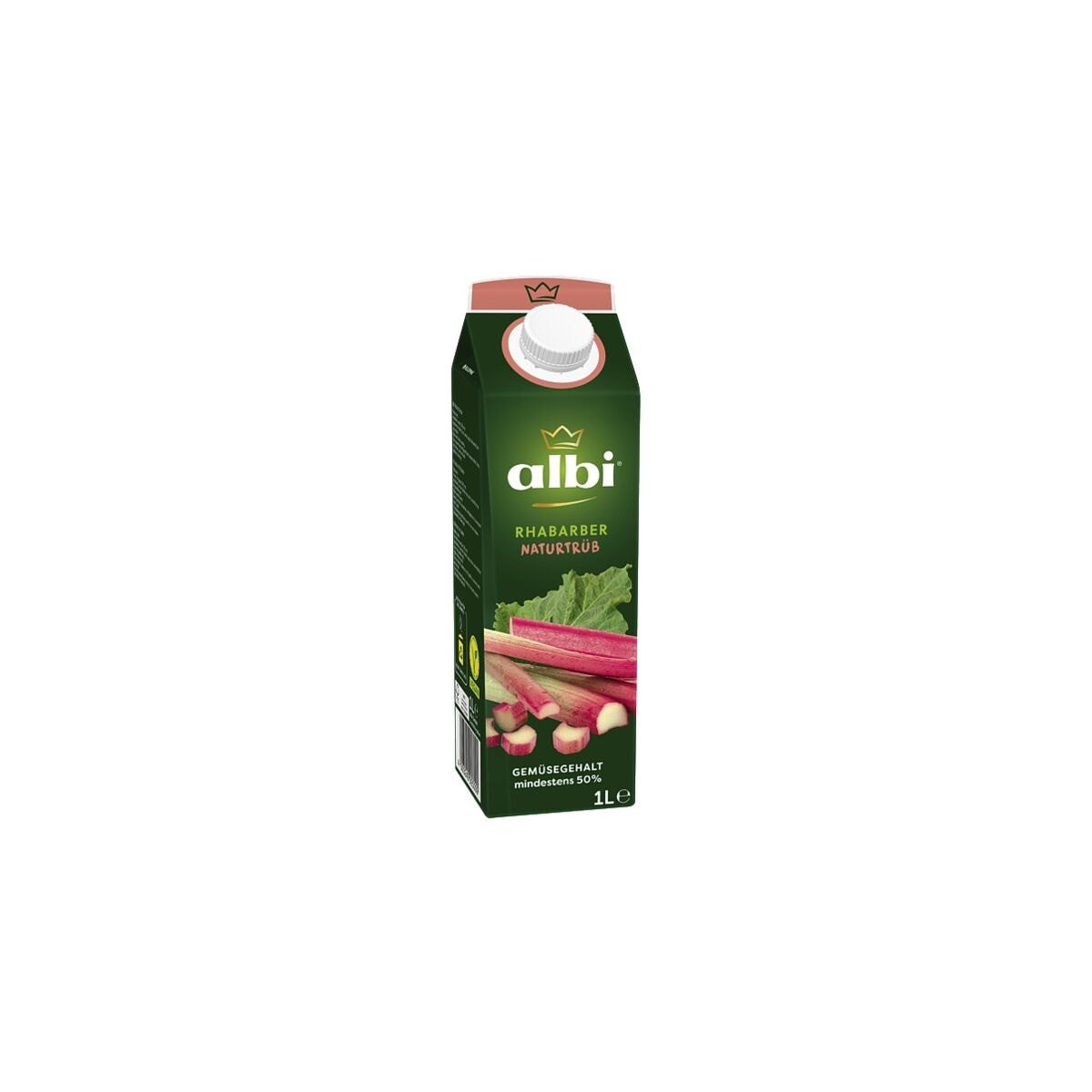 albi® Saft Heimischer Rhabarber, 6x 1 Liter, Fruchtnektar / Fruchtgehalt mind. 50%