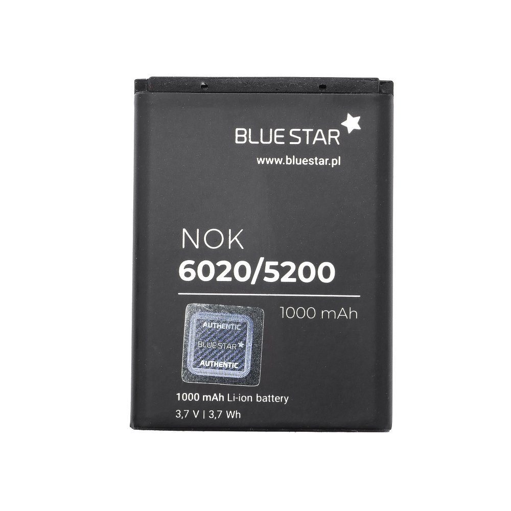 BlueStar Akku Ersatz kompatibel mit BL-5B Accu 3220 6021 Nokia 3,6V Austausch 5140i 6070 Batterie 5140 N90 7360 6060 1000mAh 6020 3230 Li-lon Smartphone-Akku