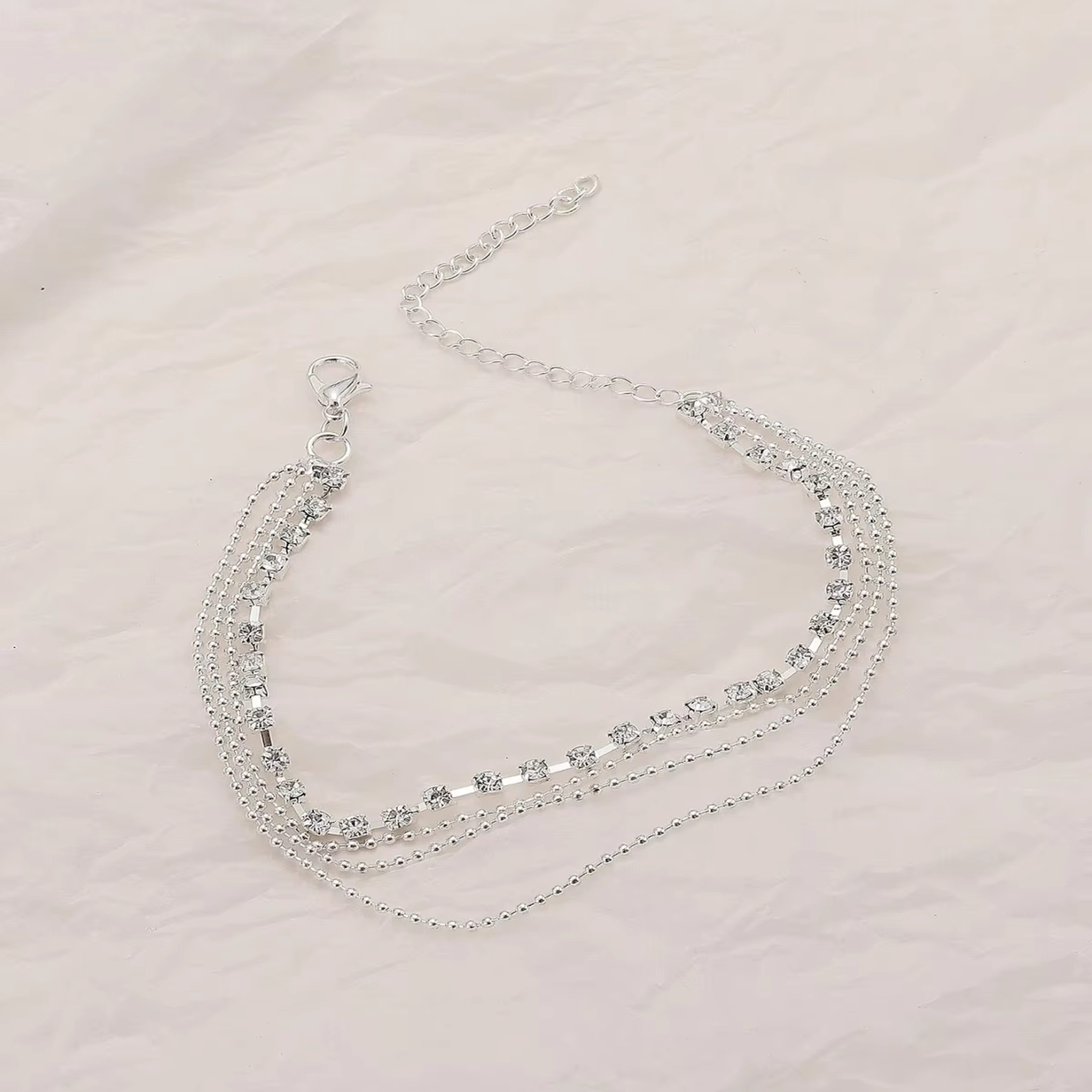 Felino Fußkette Damen Fußkette Fusskette Diamanten günstig online kaufen