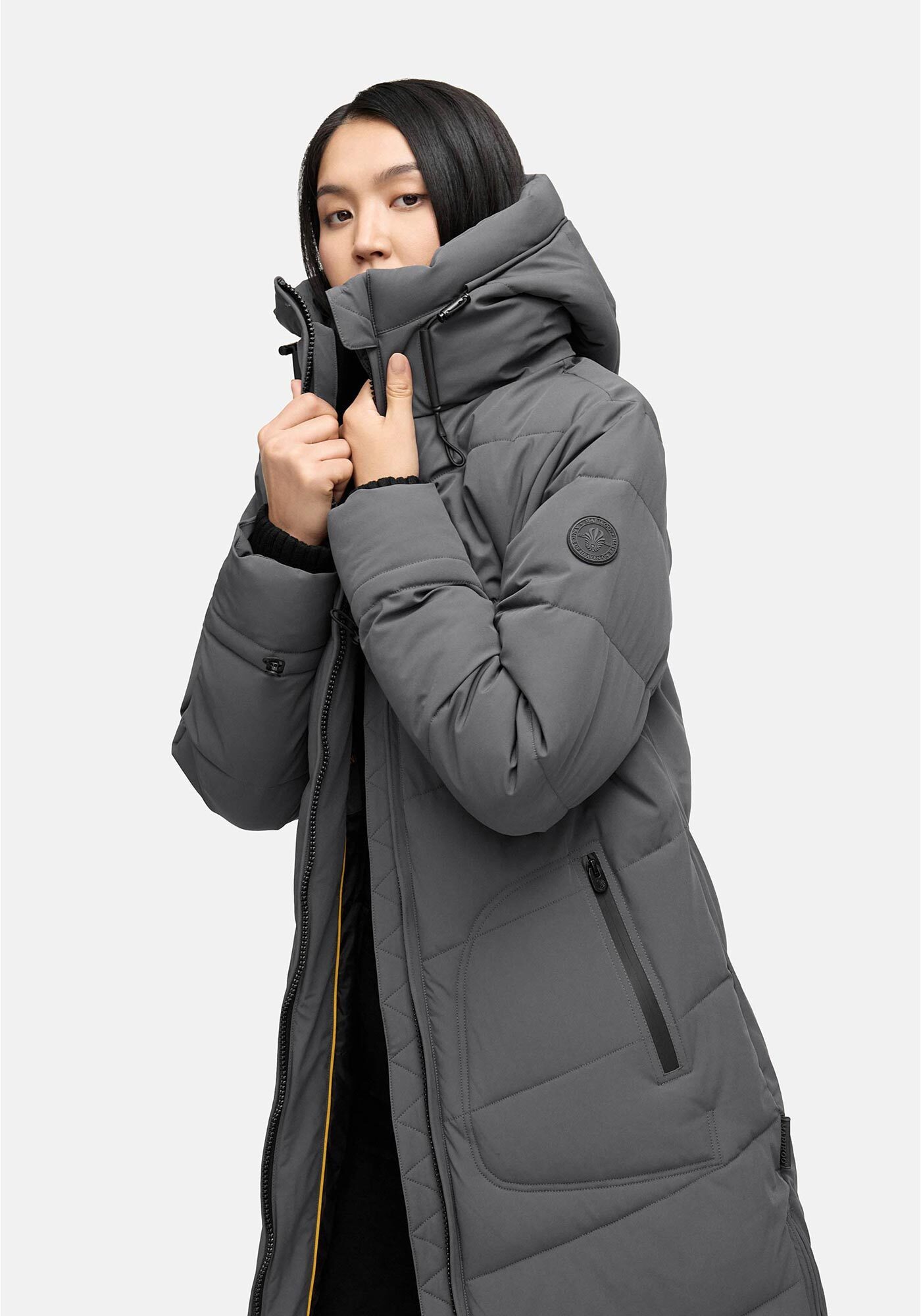 Marikoo Winterjacke Benikoo langer Winter Mantel gesteppt – Bild 2 von 5