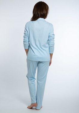 Mey Pyjama Night2Day Organic Cotton (Set, 2 tlg) Schlafanzug - Baumwolle - Shirt mit Knopfleiste und Brusttasche
