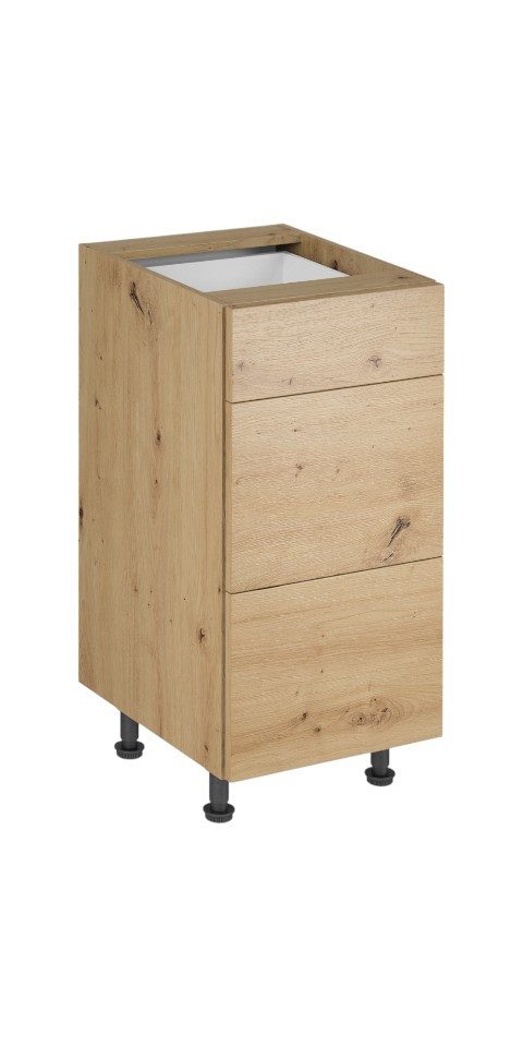 ROYAL24_MARKT Unterschrank - Platzsparende Schranklösung für Ihre Küche (Unterschrank, 1-St., Nexa - D40S3) Edles Material - Zeitlos - Elegant.