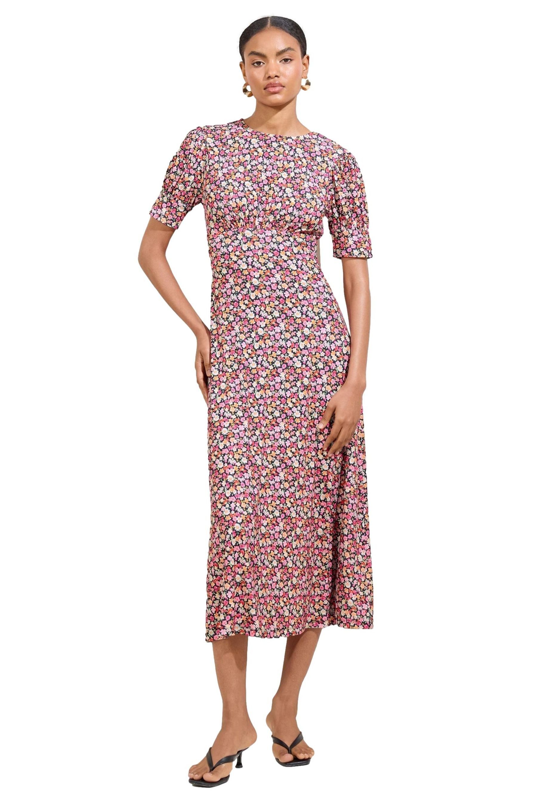 LIPSY Midikleid Lipsy Kurzärmeliges Jersey-Midikleid (1-tlg)