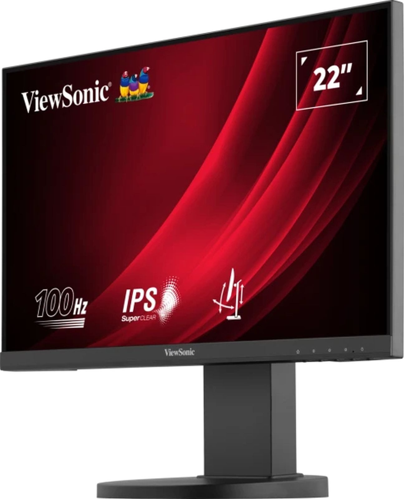 Viewsonic VG2208A 55,88cm 22Zoll 1920x1080 IPS HDMI DP USB TFT-Monitor (1920 x 1080 px, Full HD, 5 ms Reaktionszeit, 100 Hz, IPS, Lautsprecher, Pivot, Höhenverstellbar)