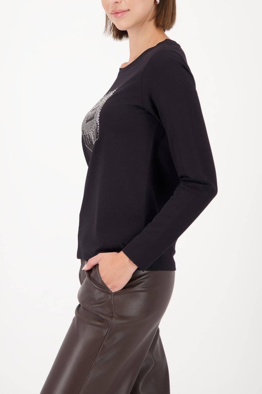 Monari T-Shirt 809306 Strassdetails für glamourösen Look günstig online kaufen