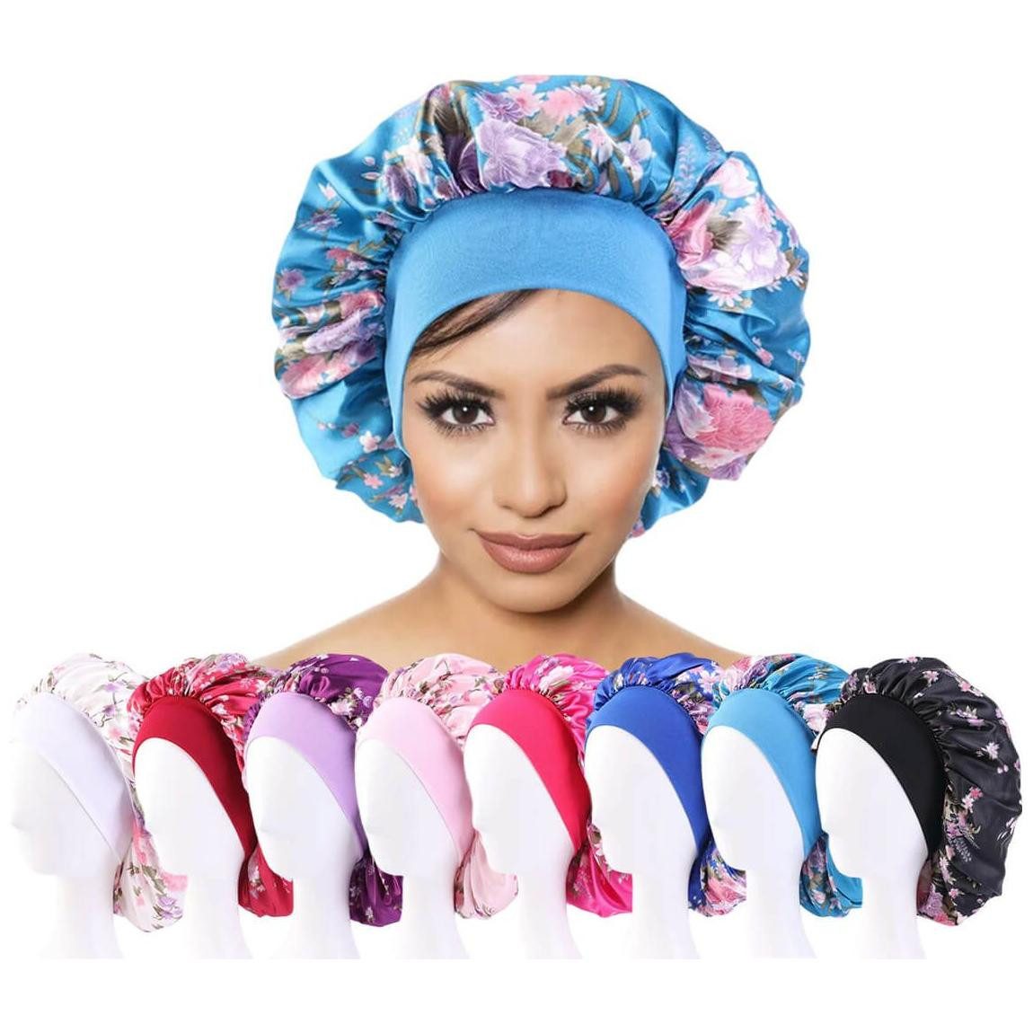 Haarband Dreamfix Print Bonnet Adults lake Blue