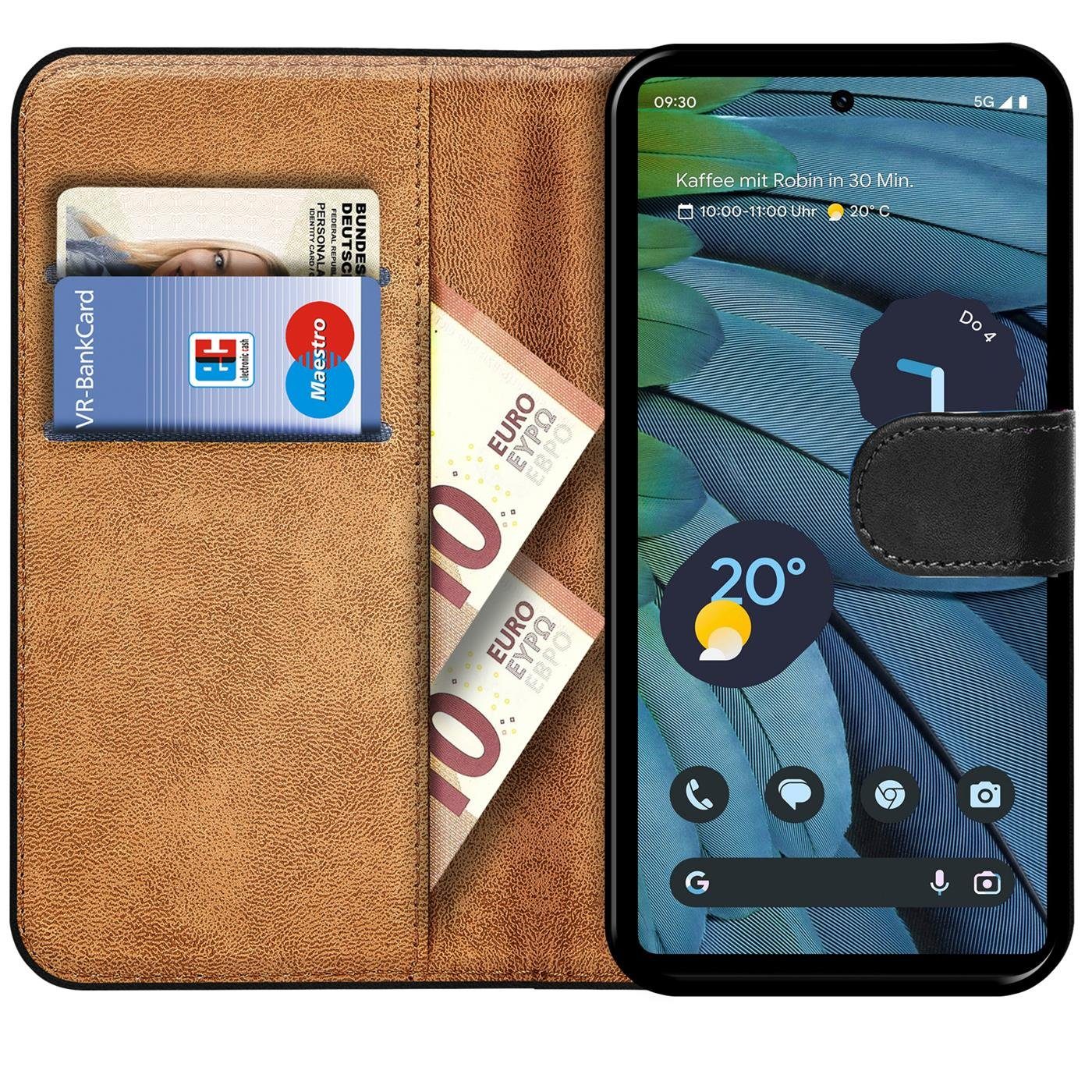 CoolGadget Handyhülle Book Case Handy Tasche für Google Pixel 7a 6,1 Zoll, Hülle Klapphülle Flip Cover für Pixel 7a Schutzhülle stoßfest