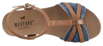 Mustang Shoes Sandale, Sommerschuh, Riemchensandale, Sandalette, mit Riemchenverschluss