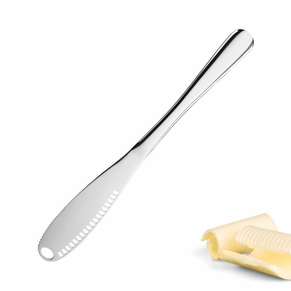 WESTMARK Buttermesser mit Wellenschliff, mit Schlitz-Struktur zum Erstellen von Butterlocken rostfrei, spülmaschinengeeignet, langlebig