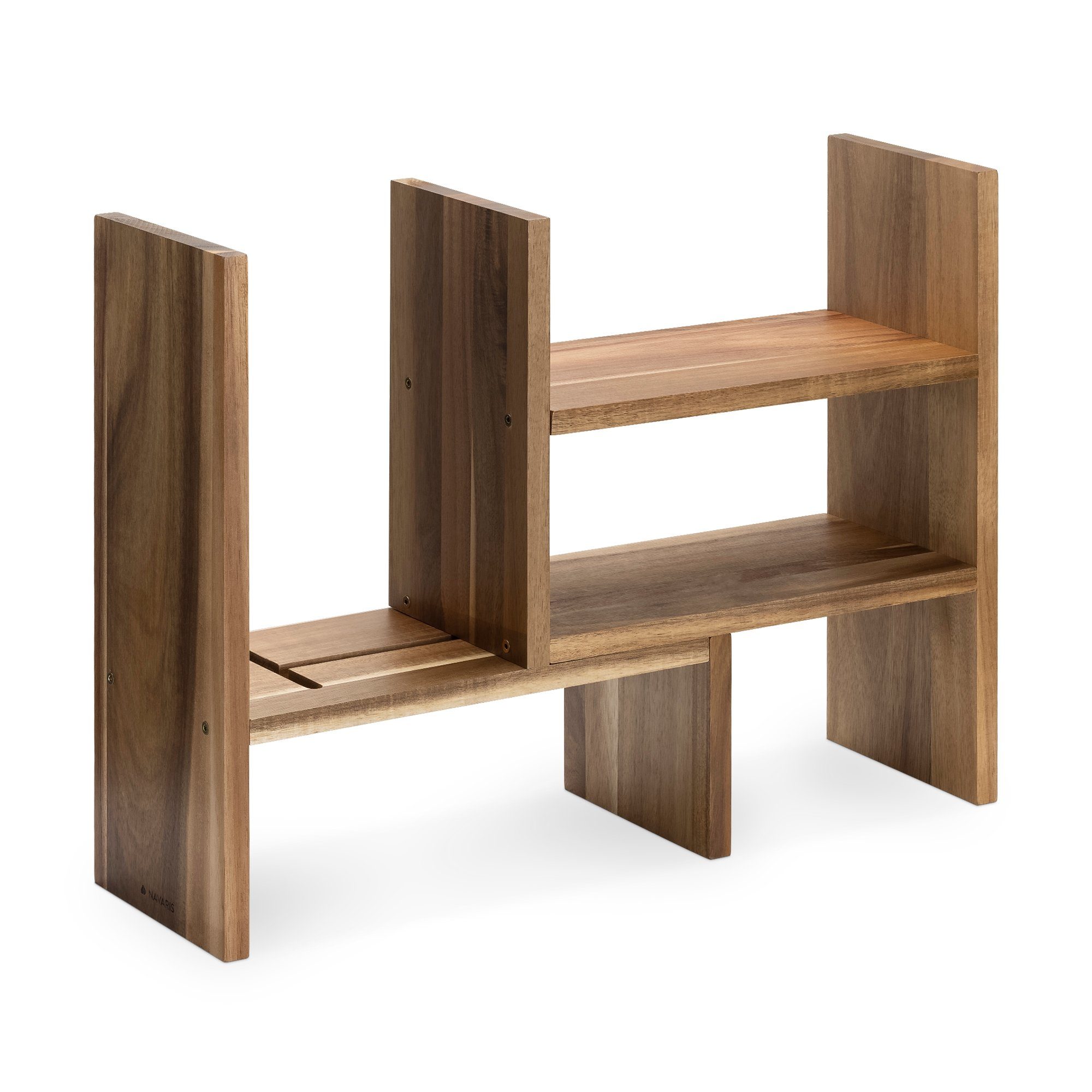 Navaris Bücherwand Schreibtisch-Organizer 64x15,5x40 - verstellbares günstig online kaufen