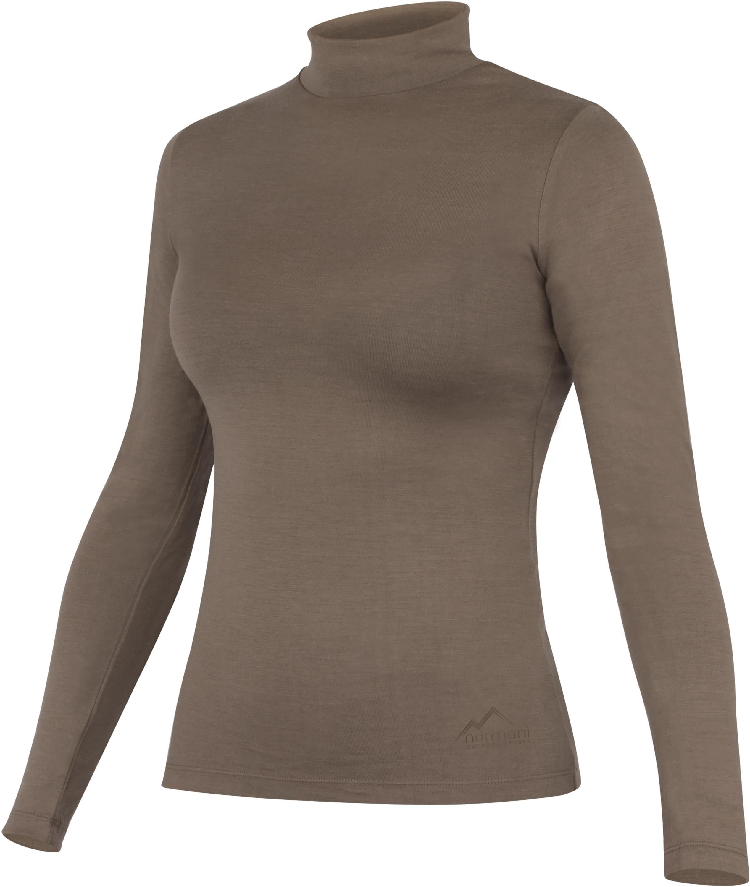 Langarmshirt Damen Merino Longsleeve mit Stehkragen Romsey