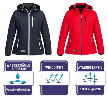 Blue Wave Funktionsjacke Damen Jacke Kati mit Fleece-Innenfutter - Wasserdichte Regenjacke