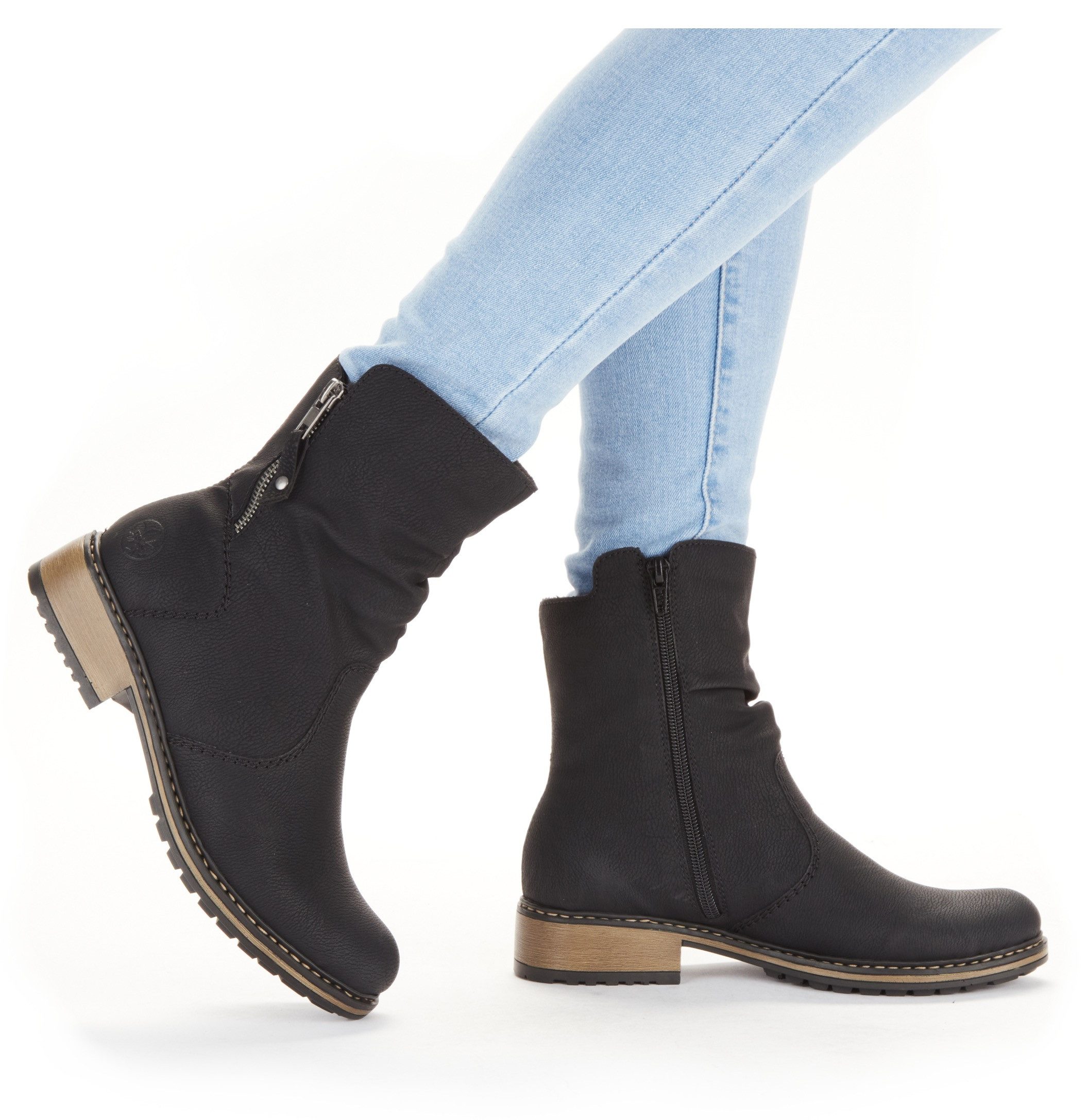 Rieker Winterstiefelette, Winterboots, slouchy Schaft, Blockabsatz günstig online kaufen