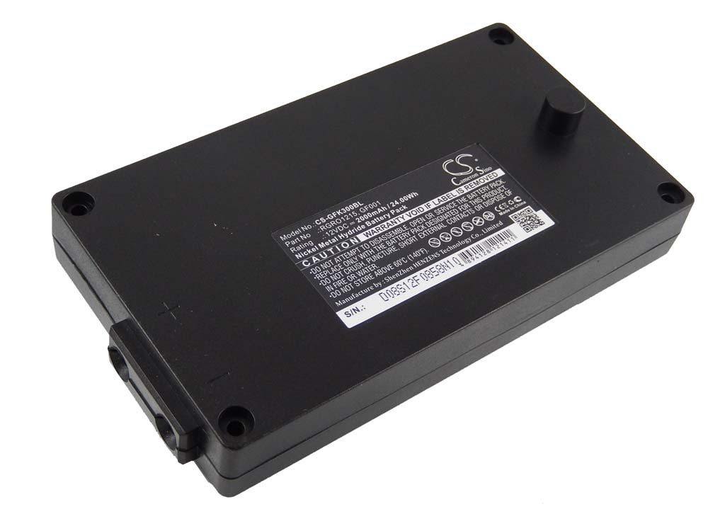 vhbw passend für Gross Funk K2, SE889, SE889/K2, T24, T30, T31, T52 Akku Akku NiMH 2000 mAh (12 V), Leistungsfähiger Austausch-Akku für Industrie-Funkfernsteuerung