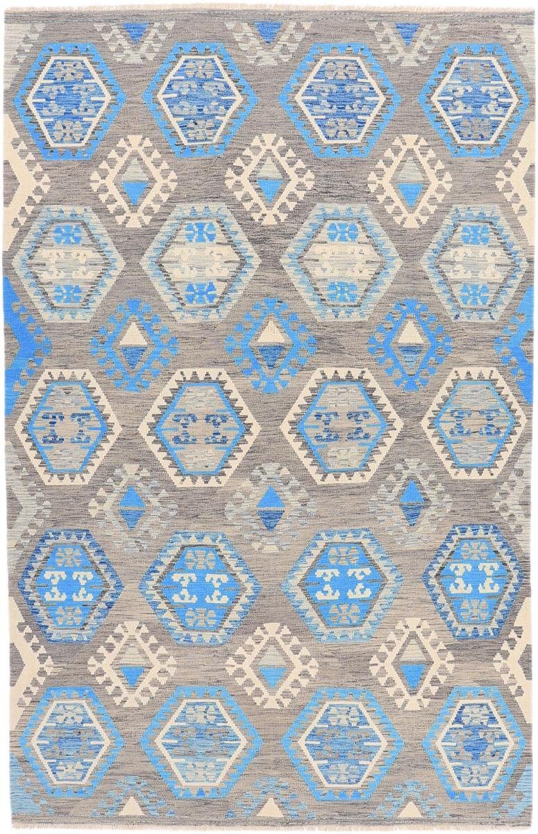 Orientteppich Kelim Afghan Heritage 206x318 Handgewebter Moderner Orientteppich, Nain Trading, rechteckig, Höhe: 3 mm
