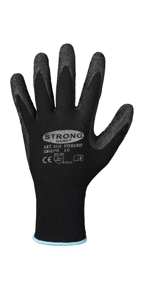 Stronghand Arbeitshandschuh-Set Handschuhe Finegrip Größe 10 schwarz EN 388 PSA-Kategorie II