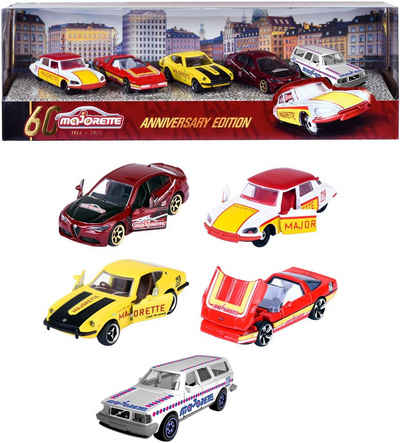 majORETTE Spielzeug-Auto Spielzeugauto Premium Cars Anniversary Edition 5er Pack 212054101