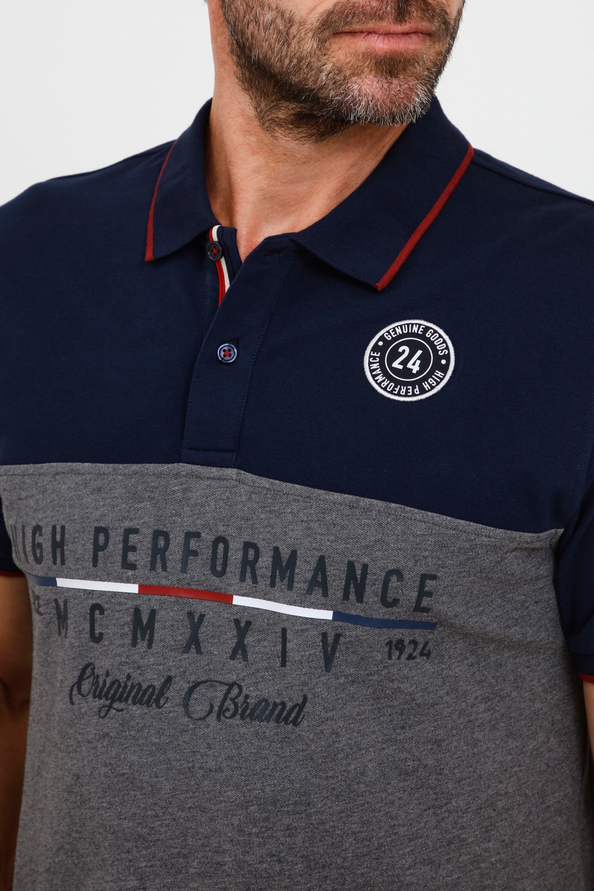FQ1924 Poloshirt FQReynir Klassisches Poloshirt mit modernem Print