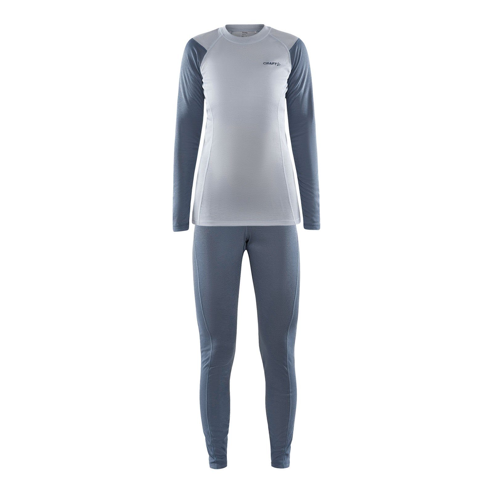 Set flow (Oberteil sulfur mit / Thermounterhemd + Baselayer Core Hose) Craft 362909 Warm Markenschriftzug