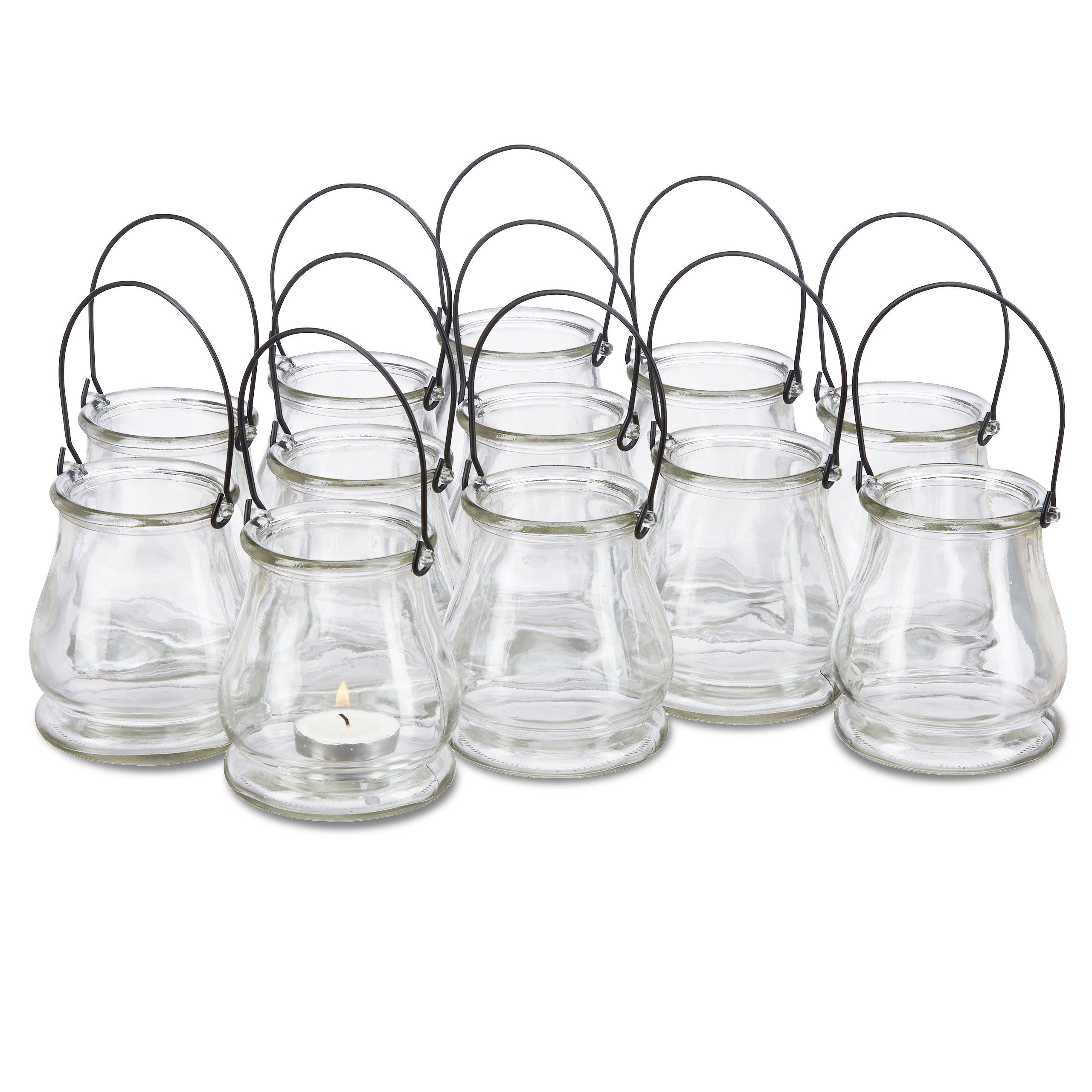 relaxdays Windlicht Glas 12er Set günstig online kaufen