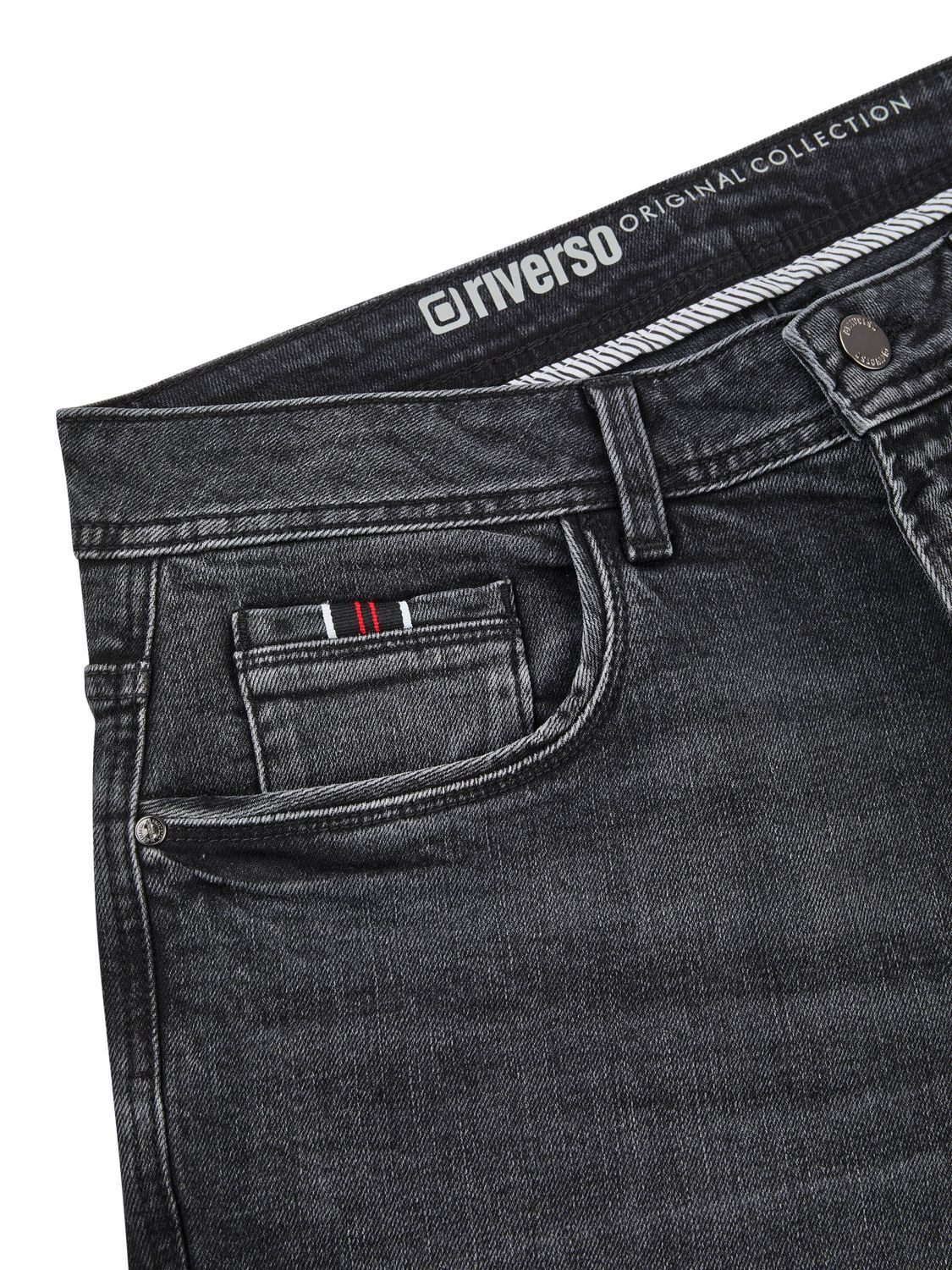 riverso Straight-Jeans Herren Jeanshose RIVEddy Regular Fit Denim Hose mit Stretch