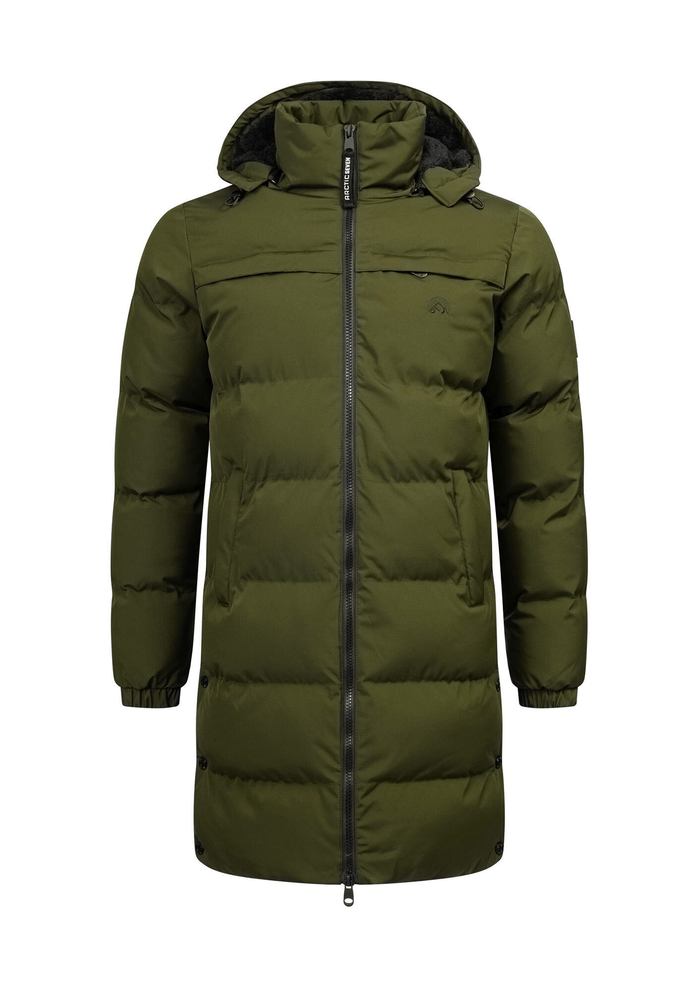 Arctic Seven Winterjacke ASNorwiig mit warmem Teddyfell und abnehmbarer Kapuze – Bild 5 von 5