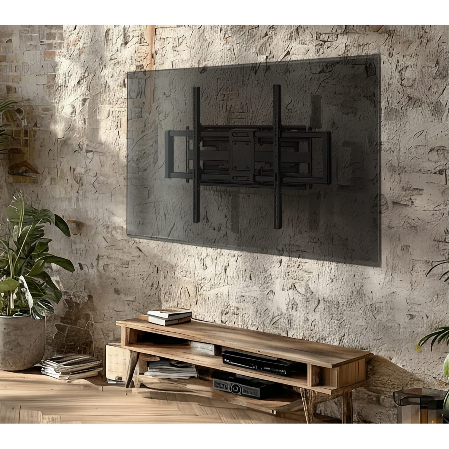 Maclean TV-Wandhalterung MC-482, (bis 120,00 Zoll, 1-tlg., TV Wandhalterung für 60-120" bis zu 120kg)