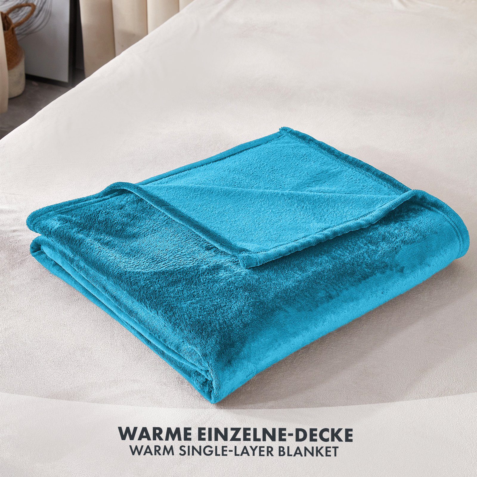 Wohndecke Charme, aus flauschigem Flanell, verschiedene Größen und Farben, günstig online kaufen
