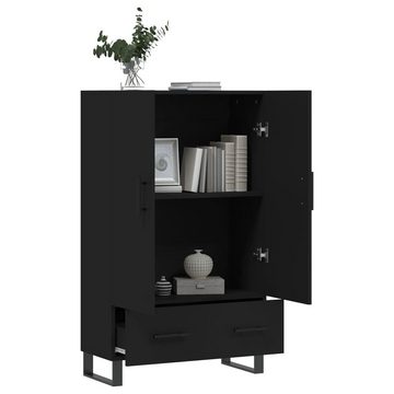 furnicato Sideboard Highboard Schwarz 69,5x31x115 cm Holzwerkstoff