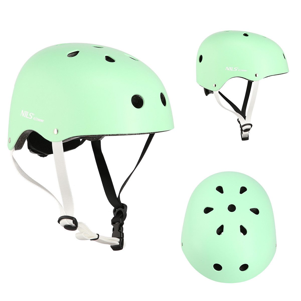NILS EXTREME Skatehelm Fahrradhelm Kinderhelm Helm Mint verschiedene Größen