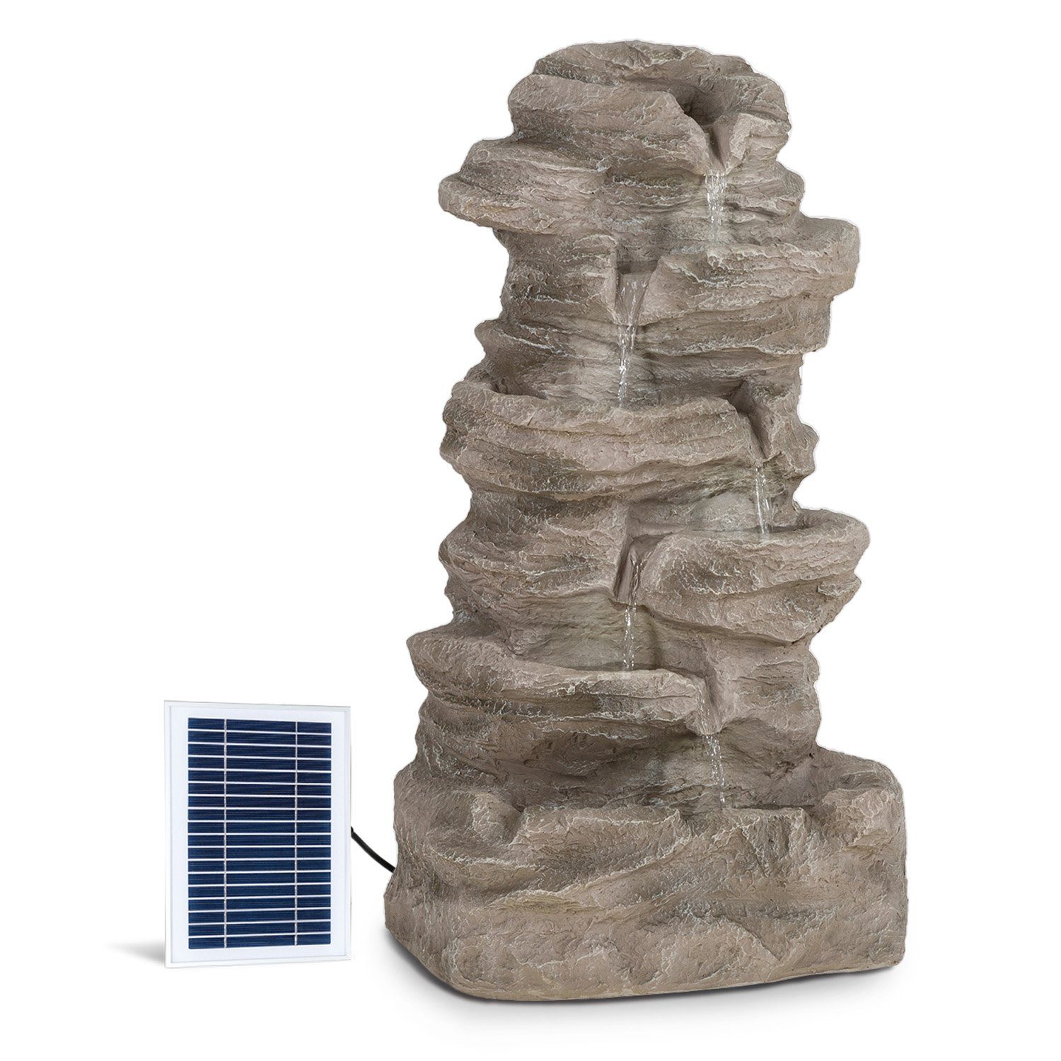 blumfeldt Wasserspiel Stonehenge XL Solarbrunnen, (Set, günstig online kaufen