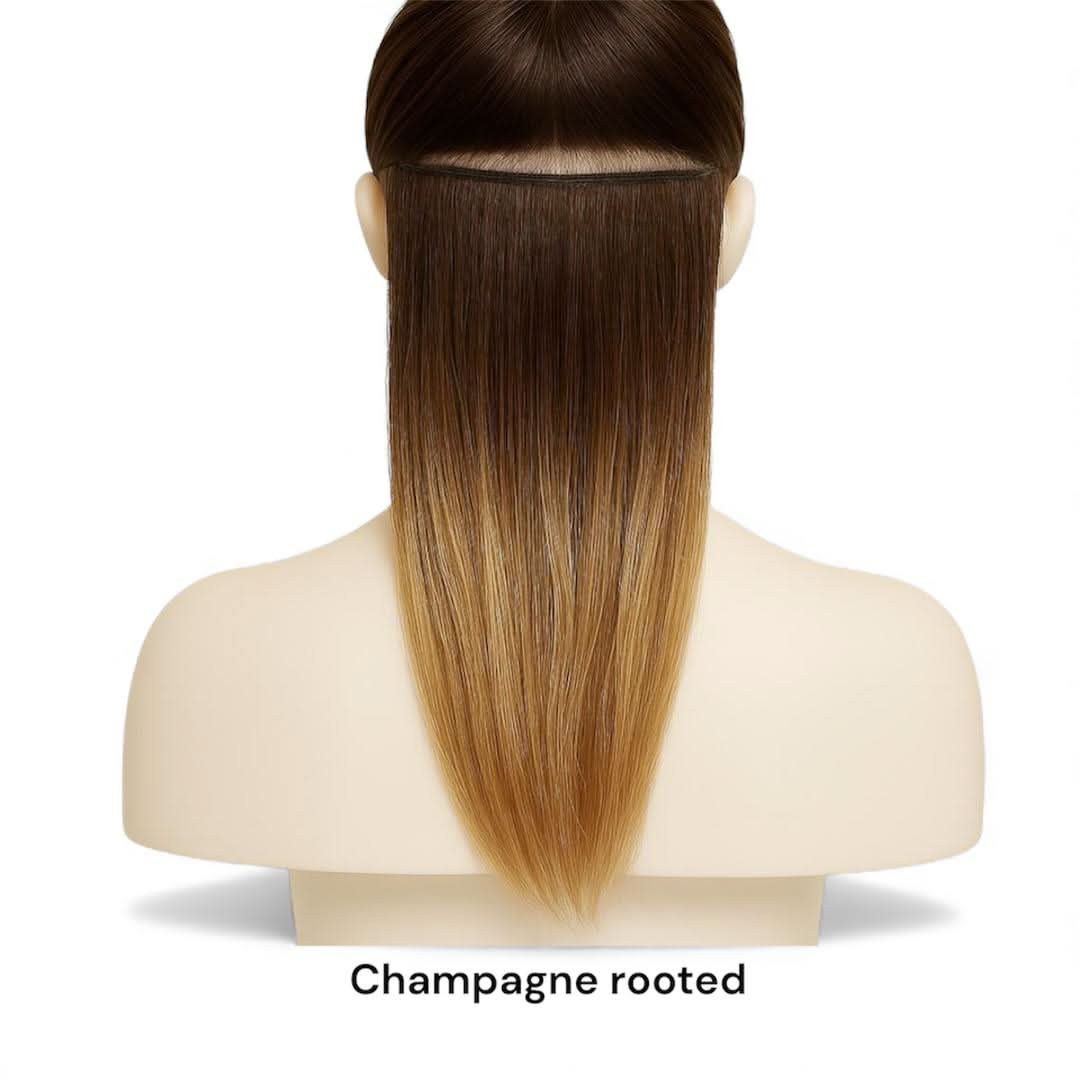 NOGI Echthaar-Extension NOGI Wave Piece, Hochwertiges Echthaar-Clip-In für sofort mehr Volumen und Fülle